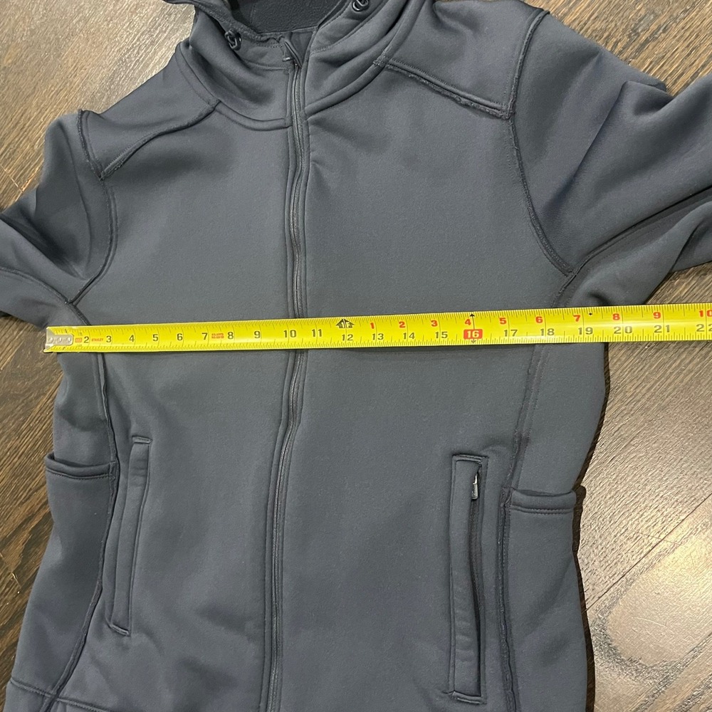 Title Nine Crash 2.0 Polartec Jacket Full Zip Hoodie Womens XL Blue Gray Fleece - Picture 9 of 9